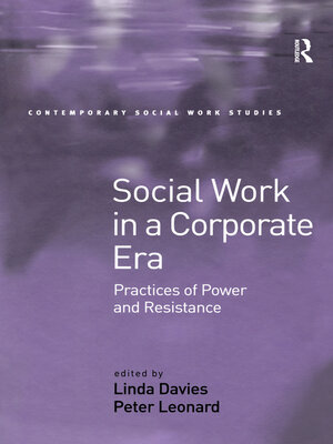 cover image of Social Work in a Corporate Era